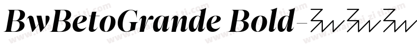BwBetoGrande Bold字体转换